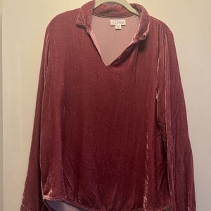 Pink velvet blouse  by Velvet